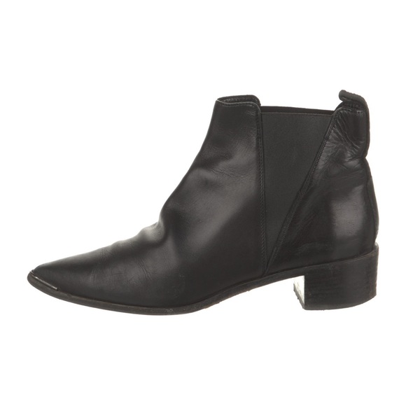 Acne Studios Shoes - Acne Black Leather Ankle Booties